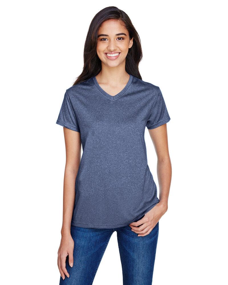 A4 NW3381 - WOMEN'S HEATHER PERFORMANCE V-NECK