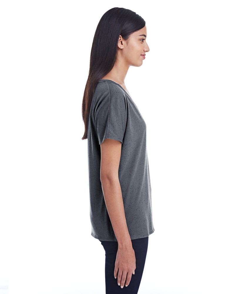 Threadfast 203FV - Ladies Triblend Fleck Short-Sleeve V-Neck T-Shirt