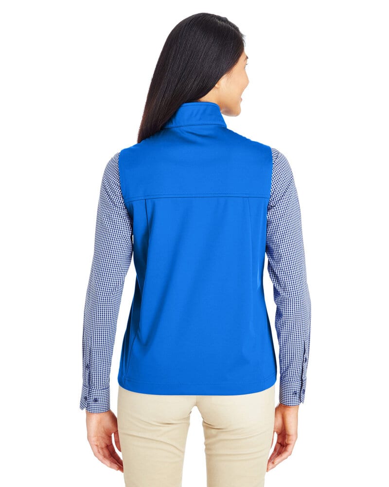 Core 365 CE709W - Ladies Techno Lite Three-Layer Knit Tech-Shell Quarter-Zip Vest