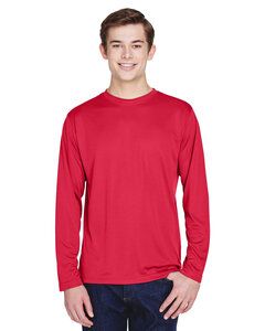 Team 365 TT11L - Men's Zone Performance Long-Sleeve T-Shirt Deportiva Red