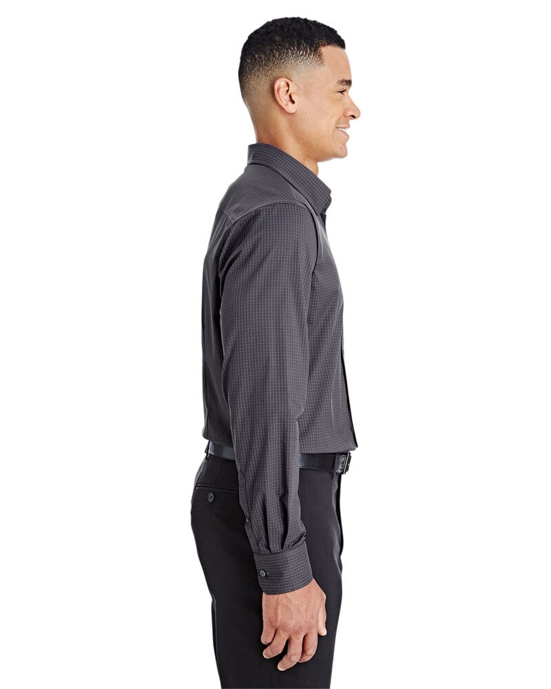Devon & Jones DG535 - Men's CrownLux Performance Tonal Mini Check Shirt
