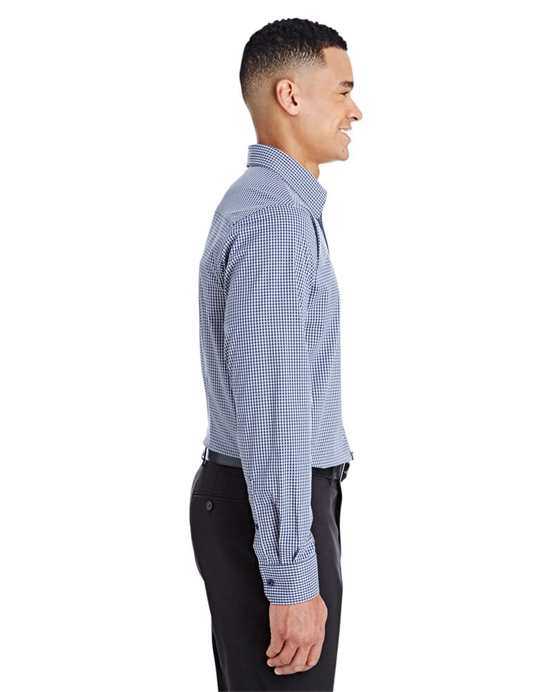 Devon & Jones DG535 - Men's CrownLux Performance Tonal Mini Check Shirt