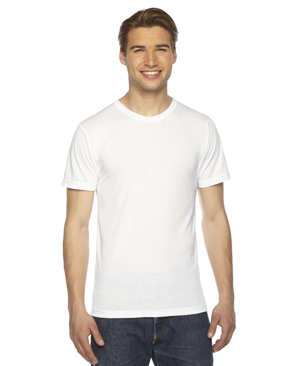 American Apparel pour Femme//Femmes en polycoton à manches courtes T-Shirt