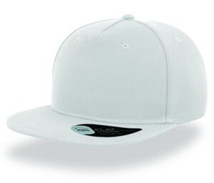 Atlantis AT090 - 5 panel flat visor cap White
