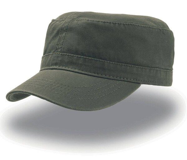 Atlantis AT098 - Chic Military Style Cotton Cap with Adjustable Fit