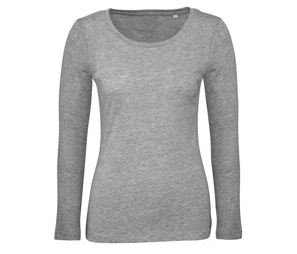 B&C BC071 - Camiseta de manga larga para mujer 100% algodón orgánico