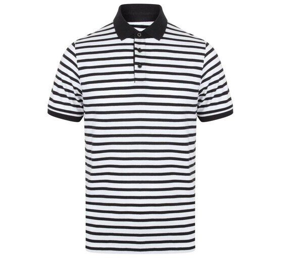 Front Row FR230 - Striped Jersey Polo Shirt