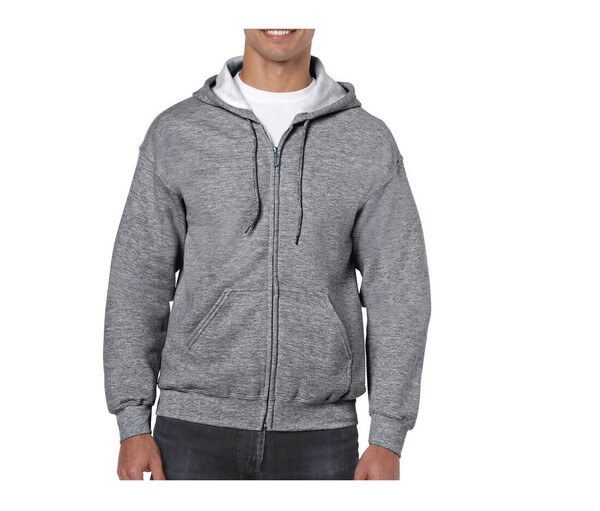 Gildan GN960 - Mens All-Season Full Zip Hoodie with Kangaroo Pockets