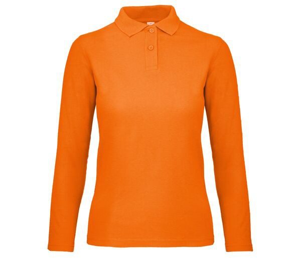 B&C ID1LW - Elegant Womens Long-Sleeve Polo Shirt