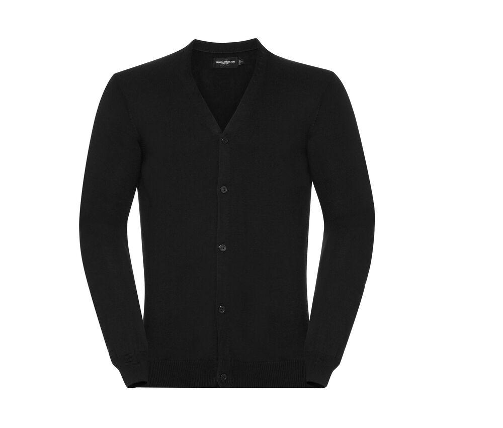Russell JZ71M - Men's V-Neck Knitted Cardigan