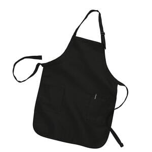 Q-Tees Q4350 - Full Length Apron with 2 Patch Pockets