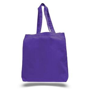Q-Tees QTBG - Economical Tote Bag with Bottom Gusset Púrpura