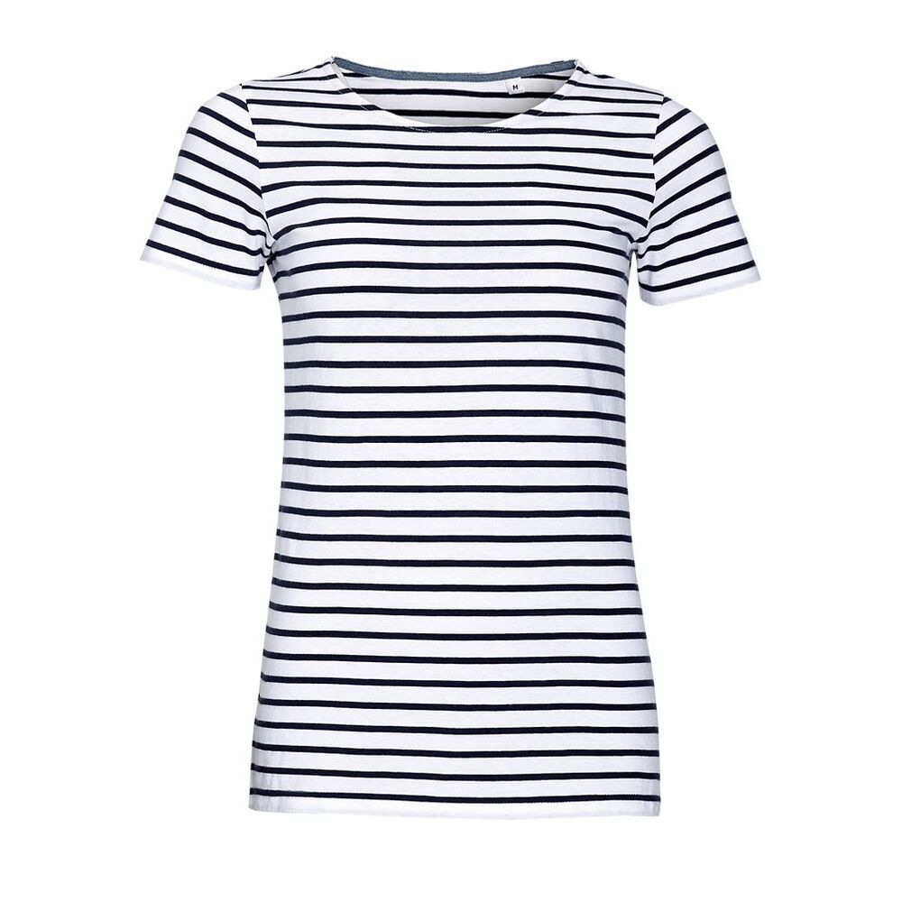 SOL'S 01399 - MILES WOMEN Round Neck Striped T Shirt