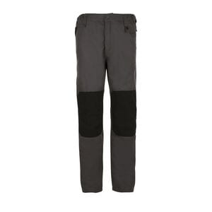 SOL'S 01560 - METAL PRO Men's Two Colour Workwear Trousers Dark Grey / Black