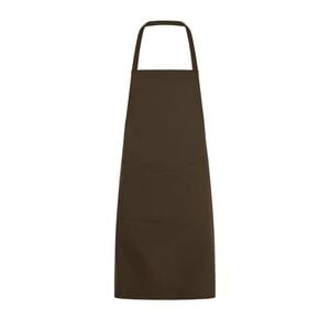 SOL'S 01744 - GRAMERCY Long Apron With Pocket Chocolate