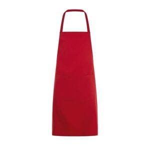 SOL'S 01744 - GRAMERCY Long Apron With Pocket Red