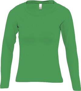 SOL'S 11425 - MAJESTIC Women's Round Neck Long Sleeve T Shirt Kelly Green