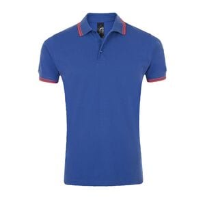 SOL'S 00577 - PASADENA MEN Polo Shirt Royal Blue/Neon Coral