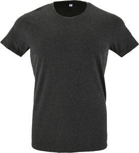 SOL'S 00553 - REGENT FIT Men's Round Neck Close Fitting T Shirt Charcoal Melange
