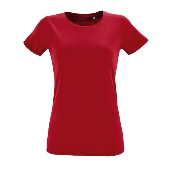 SOLS 02758 - Camiseta Ajustada Mujer Cuello Redondo Algodón