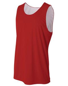 A4 NB2375 - YOUTH REVERSIBLE JUMP JERSEY Scarlet/White