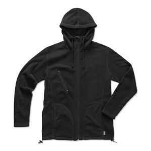 Stedman ST5080 - Outdoor Hooded Fleece Jacket Mens Black Opal
