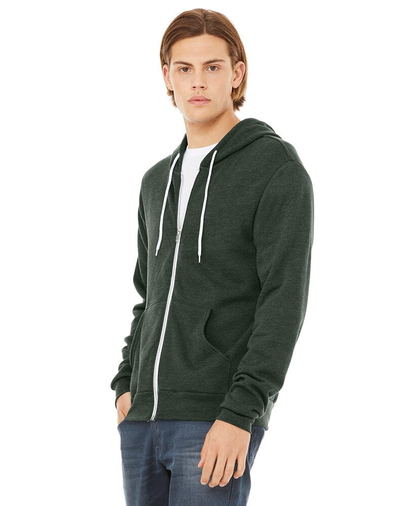 Bella+Canvas 3739 - Unisex Full-Zip Hooded Sweatshirt