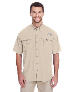 Columbia 7047 - Men's Bahama II Short-Sleeve Shirt Fossil
