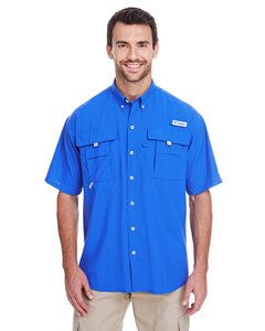 Columbia 7047 - Men's Bahama II Short-Sleeve Shirt Vivid Blue