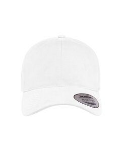 Yupoong 6363V - Adult Brushed Cotton Twill Mid-Profile Cap White