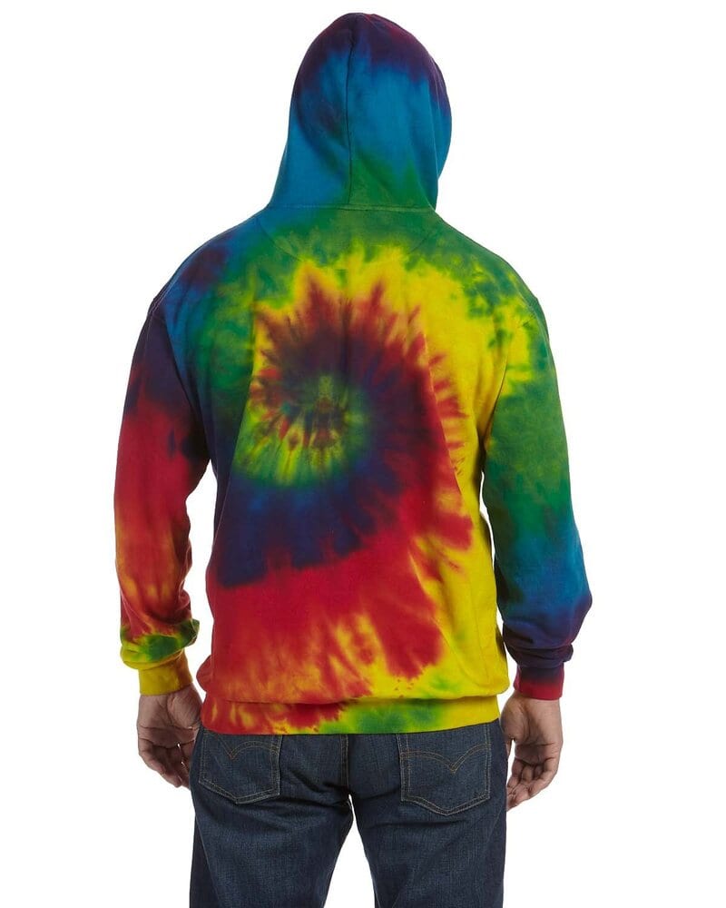 Colortone T328R - Adult Reactive Rainbow Pullover Hood