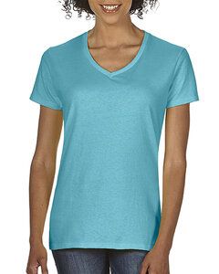 Comfort Colors CC3199 - Remera con cuello en V de ringspun para mujeres  Lagoon Blue