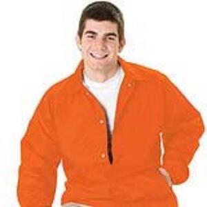 Q-Tees P201 - Lined Coach's Jacket - Adult Orange