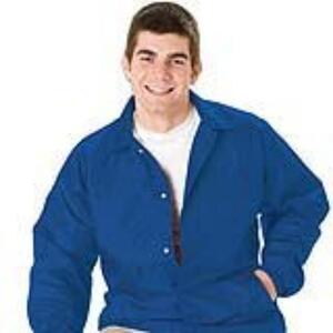 Q-Tees P201 - Lined Coach's Jacket - Adult Royal blue