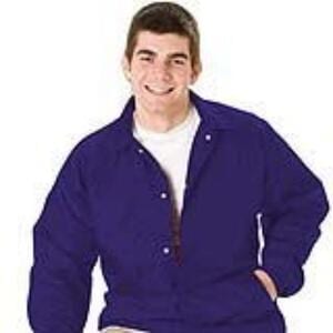 Q-Tees P201 - Lined Coach's Jacket - Adult Purple