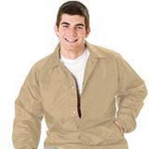 Q-Tees P201 - Lined Coach's Jacket - Adult Tan