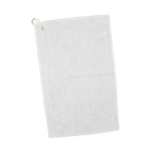 Q-Tees T200 - Hand Towel Hemmed Edges White