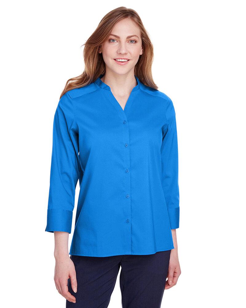 Devon & Jones DG560W - Ladies Crown  Collection Stretch Broadcloth 3/4 Sleeve Blouse