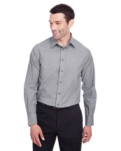Devon & Jones DG562 - Men's Crown  Collection Stretch Pinpoint Chambray Shirt Graphite