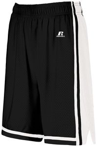 Russell 4B2VTX - Ladies Legacy Basketball Shorts Black/White