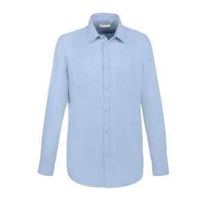 SOL'S 02920 - Boston Fit Long Sleeve Oxford Men’S Shirt Sky Blue