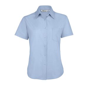 SOL'S 16070 - Escape Short Sleeve Poplin Women's Shirt Sky Blue