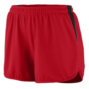 Augusta Sportswear 347 - Ladies Rapidpace Track Short Rojo / Negro