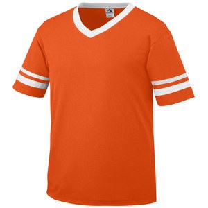 Augusta Sportswear 361 - Youth Sleeve Stripe Jersey Orange/White