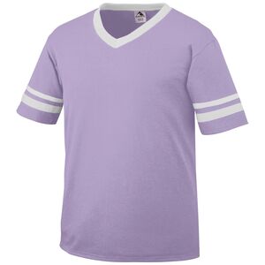 Augusta Sportswear 361 - Youth Sleeve Stripe Jersey Light Lavender/ White
