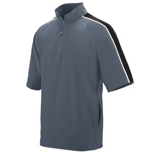 Augusta Sportswear 3788 - Quantum Short Sleeve Pullover Graphite/Black/White