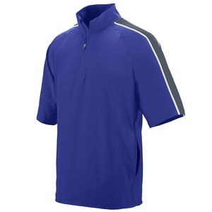 Augusta Sportswear 3788 - Quantum Short Sleeve Pullover Purple/ Graphite/ White