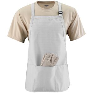 Augusta Sportswear 4250 - Medium Length Apron With Pouch White