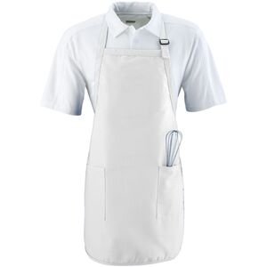 Augusta Sportswear 4350 - Full Length Apron With Pockets Blanco