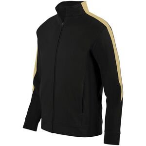 Augusta Sportswear 4396 - Youth Medalist Jacket 2.0 Black/Vegas Gold